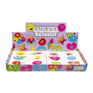 Duckiez Duckiez Tattoo Vel Gezichtjes - 96 stuks