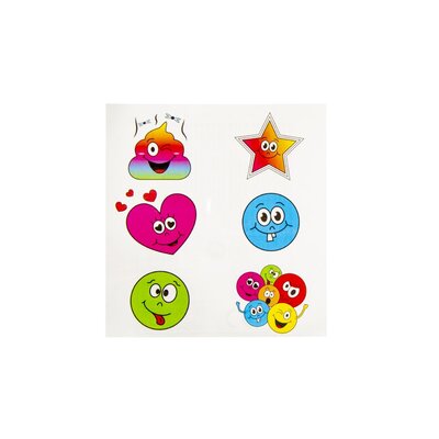 Duckiez Duckiez Tattoo Vel Gezichtjes - 96 stuks