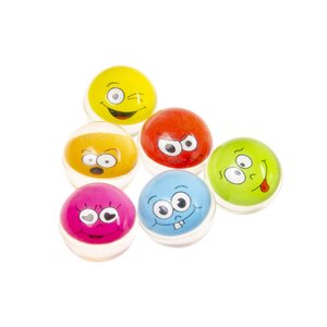 Duckiez Duckiez Stuiterbal Gezichtjes 32Mm - 50 stuks