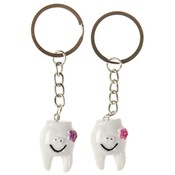Duckiez Duckiez Sleutelhanger Tand+Bloemetje - 48 stuks