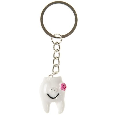Duckiez Duckiez Sleutelhanger Tand+Bloemetje - 48 stuks