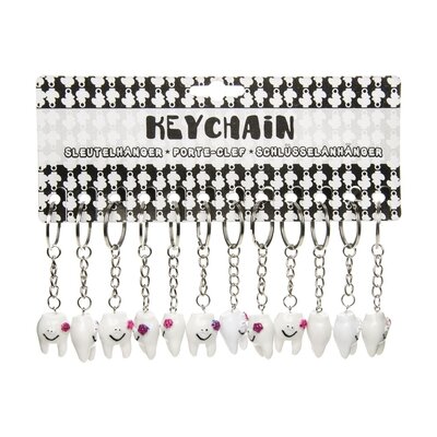 Duckiez Duckiez Sleutelhanger Tand+Bloemetje - 48 stuks