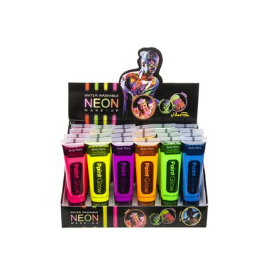 Duckiez Duckiez Neon Gezichtsverf Glow Under Blacklight - 24 stuks
