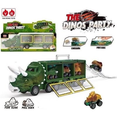Duckiez Duckiez Dinotruck Met 3 Dino Autos Inside - 1 stuk