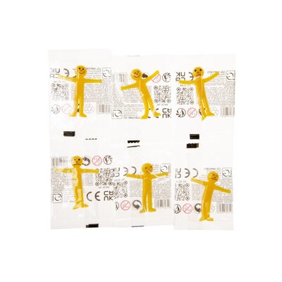 Duckiez Duckiez Stretchy Smile Face Figure S Geel - 72 stuks