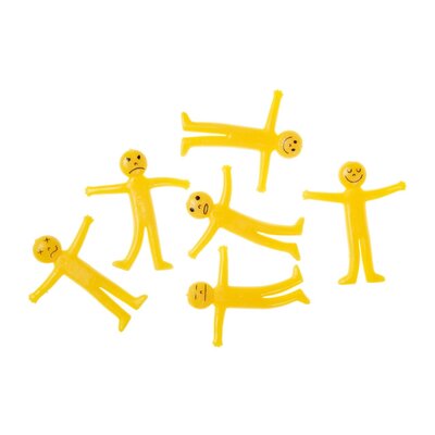 Duckiez Duckiez Stretchy Smile Face Figure S Geel - 72 stuks