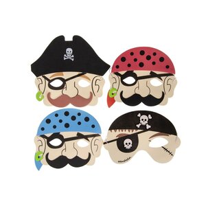 Duckiez Duckiez Masker Piraat In Foam - 60 stuks