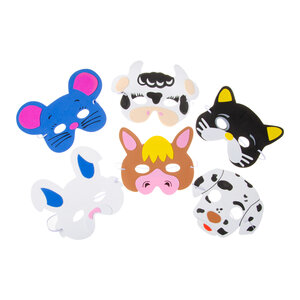 Duckiez Duckiez Masker Boerderijdieren In Foam - 24 stuks