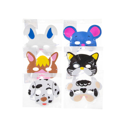 Duckiez Duckiez Masker Boerderijdieren In Foam - 24 stuks