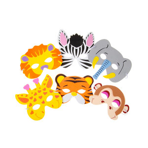 Duckiez Duckiez Masker Wilde Dieren In Foam - 24 stuks