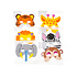 Duckiez Duckiez Masker Wilde Dieren In Foam - 24 stuks