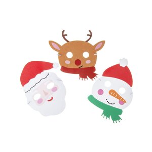Duckiez Duckiez Kerstmis Masker In Foam - 24 stuks