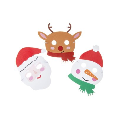 Duckiez Duckiez Kerstmis Masker In Foam - 24 stuks
