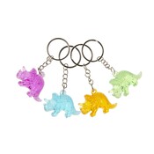 Duckiez Duckiez Sleutelhanger Doorzichtige Dinosaurus - 48 stuks