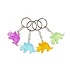 Duckiez Duckiez Sleutelhanger Doorzichtige Dinosaurus - 48 stuks