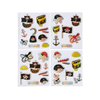 Duckiez Duckiez Stickers Piraat Glitter - 100 stuks