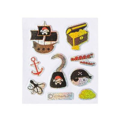 Duckiez Duckiez Stickers Piraat Glitter - 100 stuks