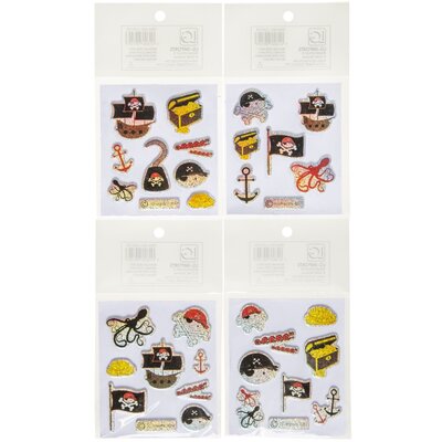 Duckiez Duckiez Stickers Piraat Glitter - 100 stuks