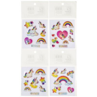 Duckiez Duckiez Stickers Eenhoorn Glitter - 100 stuks
