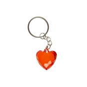Duckiez Duckiez Sleutelhanger Transparant Red Heart - 48 stuks