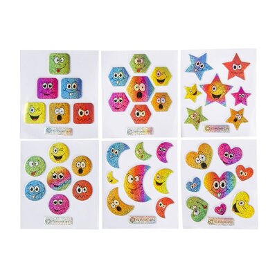 Duckiez Duckiez Stickers Emoties Glitter - 100 stuks