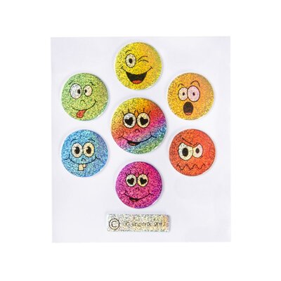Duckiez Duckiez Stickers Emoties Glitter - 100 stuks