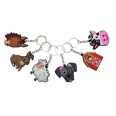 Duckiez Duckiez Sleutelhanger Boerderijdieren - 48 stuks