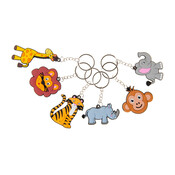 Duckiez Duckiez Sleutelhanger Wilde Dieren - 48 stuks