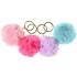 Duckiez Duckiez Sleutelhanger Pluizige Bal Pastel - 12 stuks