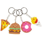 Duckiez Duckiez Sleutelhanger Fast Food - 48 stuks