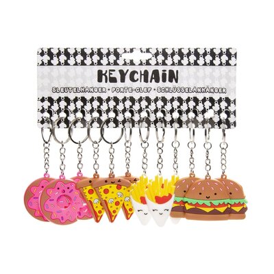 Duckiez Duckiez Sleutelhanger Fast Food - 48 stuks