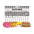 Duckiez Duckiez Sleutelhanger Fast Food - 48 stuks
