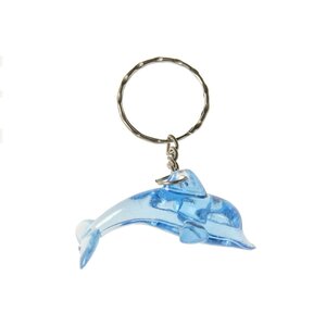 Duckiez Duckiez Sleutelhanger Dolfijn Blauw - 48 stuks