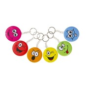 Duckiez Duckiez Sleutelhanger Spiegel Lachgezicht - 48 stuks