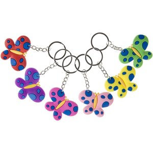 Duckiez Duckiez Sleutelhanger Vlinder - 48 stuks
