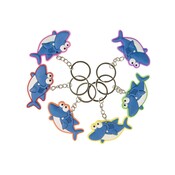Duckiez Duckiez Sleutelhanger Haai Plat - 48 stuks