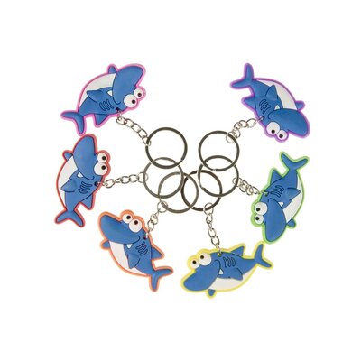 Duckiez Duckiez Sleutelhanger Haai Plat - 48 stuks