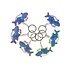 Duckiez Duckiez Sleutelhanger Haai Plat - 48 stuks
