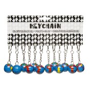 Duckiez Duckiez Sleutelhanger Wereldbol Metaal - 2400 stuks (BULK DEAL = 1CTN)