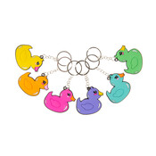 Duckiez Duckiez Sleutelhanger Kleurrijke Eendjes - 48 stuks