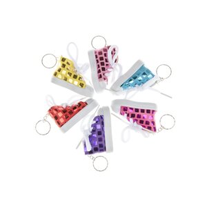 Duckiez Duckiez Sleutelhanger Basketbalschoen Glitter - 48 stuks