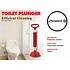 Decopatent Krachtige WC Ontstopper met Zuignap - Gootsteenontstopper - Ontstoppingspomp Gootsteen - WC Plopper met pomp en zuig functie