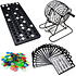 Decopatent - Bingo Spel - Bingomolen - Bingoballen - Bingo kaarten - Fiches - Spelbord - Bingo molen - Metaal - Lotto Kinderspel