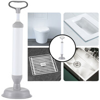 Decopatent - Krachtige WC Ontstopper met Zuignap - Gootsteenontstopper - Ontstoppingspomp Gootsteen - WC Plopper met pomp en zuig functie