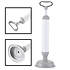 Decopatent - Krachtige WC Ontstopper met Zuignap - Gootsteenontstopper - Ontstoppingspomp Gootsteen - WC Plopper met pomp en zuig functie