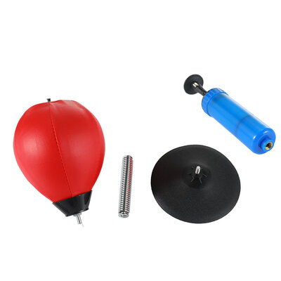 Decopatent - Boksbal tafelmodel - Stressbal - Mini bokszak - Punching Ball - Tafel boksbal bureau op voet - Volwassenen & Kinderen