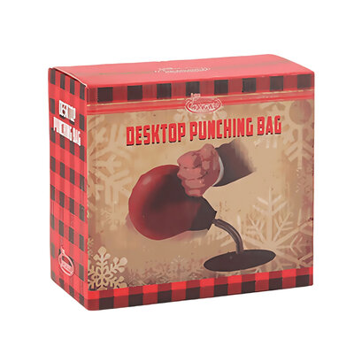 Decopatent - Boksbal tafelmodel - Stressbal - Mini bokszak - Punching Ball - Tafel boksbal bureau op voet - Volwassenen & Kinderen