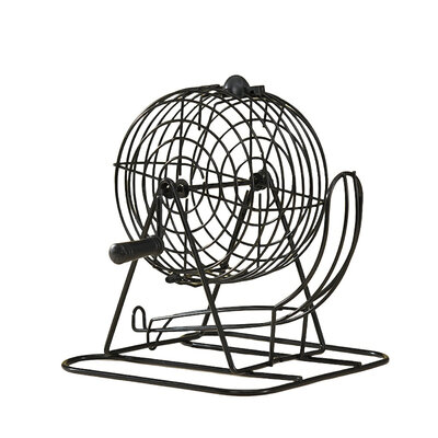 Decopatent - Tombola Bingo Spel Deluxe - Bingomolen - Tombola Deluxe - Bingoballen - Bingo kaarten - Fiches - Spelbord - Bingo molen - Metaal - Lotto Kinderspel