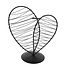 Decopatent - Metalen Hart Vaas met Glazen Buis – Decoratief Silhouet Vaasje voor Bloemen & Stekjes