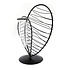 Decopatent - Metalen Hart Vaas met Glazen Buis – Decoratief Silhouet Vaasje voor Bloemen & Stekjes